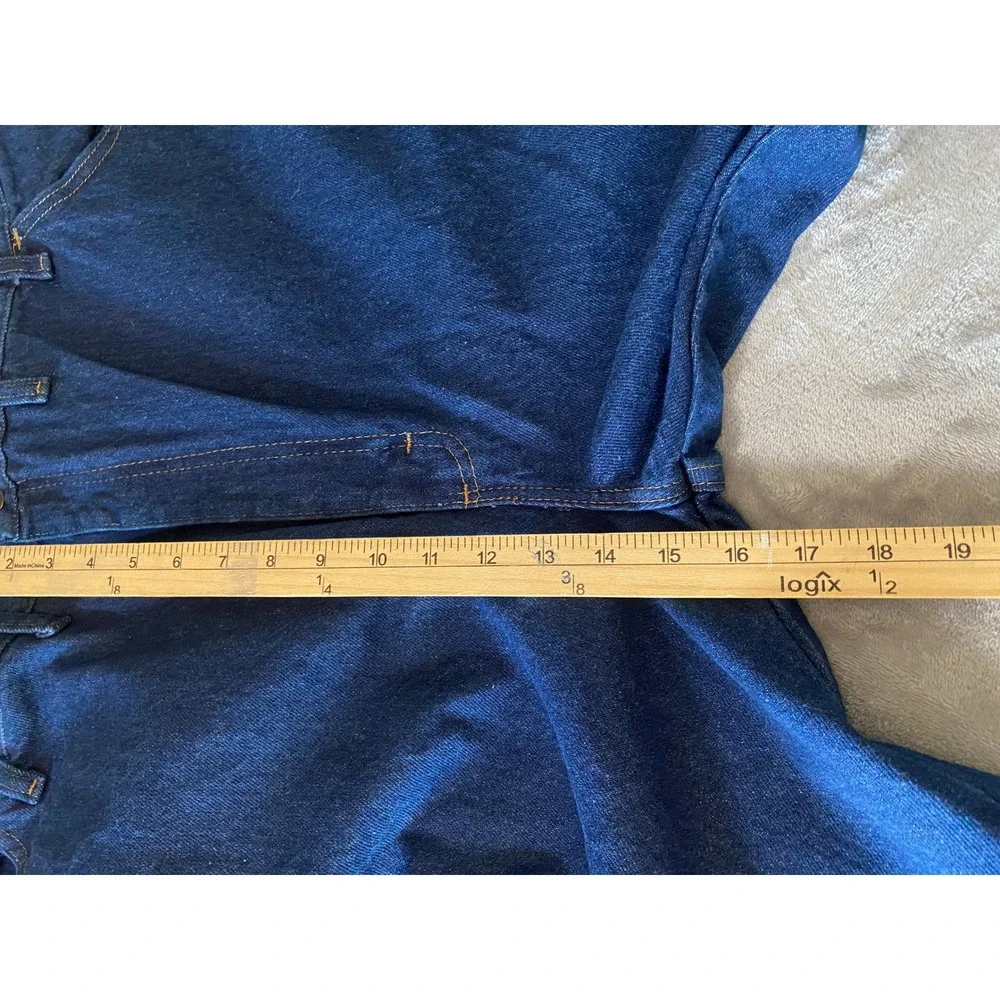 NWT Rustler Jeans 48x32 Blue Regular Fit Straight Leg Heavyweight Denim Workwear